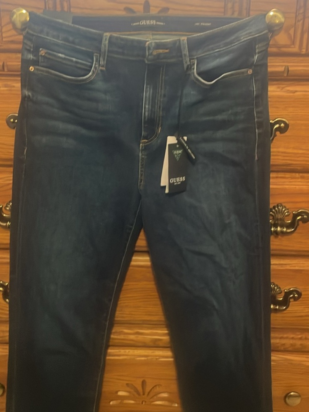 GUESS Slim Fit Men's Jeans in Dark Blue Wash